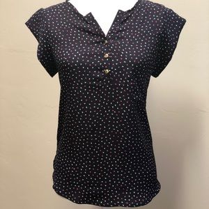 Navy Blue Blouse